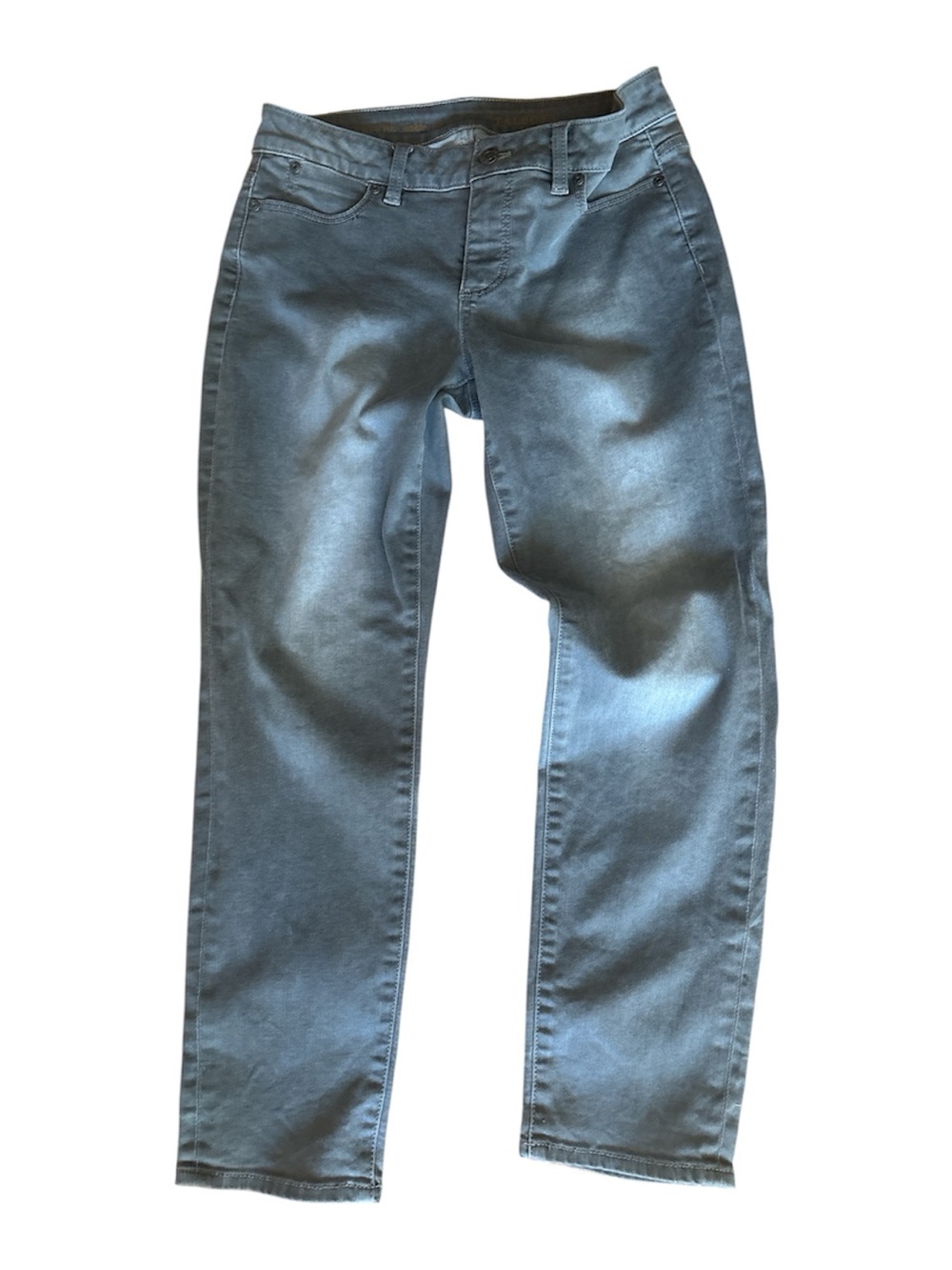Talbots Women’s Signature Straight Leg Light GrayJeans. Size 6p